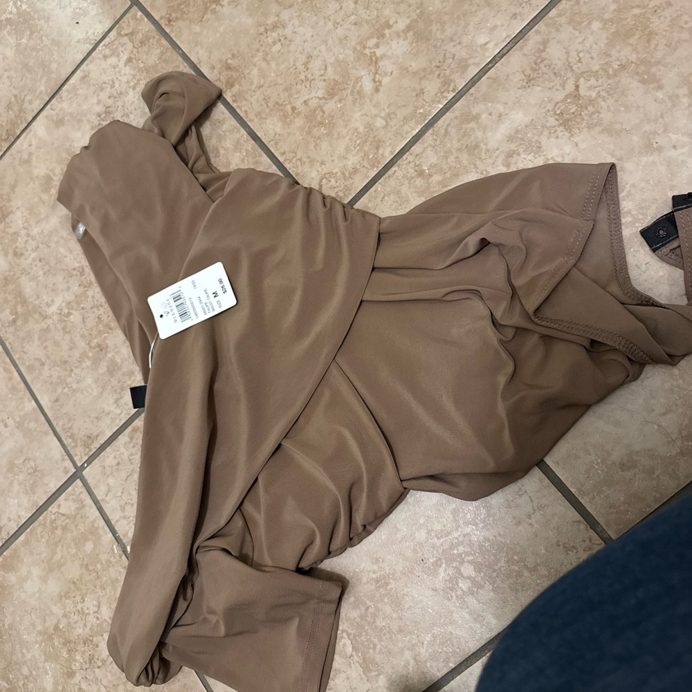 Elegant Tan Women's Dress